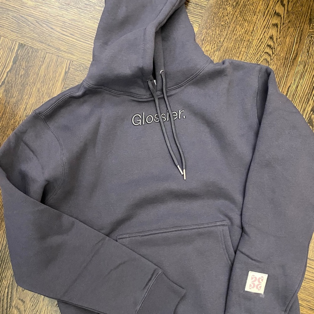 Soho NYC Glossier Graphite Black Hoodie Size S